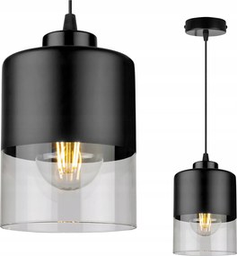 Mennyezeti Függő Lámpa Csillár Gyémánt Led Fekete Üveg Nappali E27