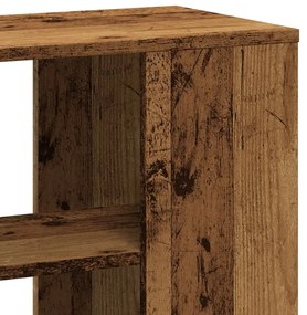 antik fa színű szerelt fa kisszekrény 60 x 30 x 50 cm