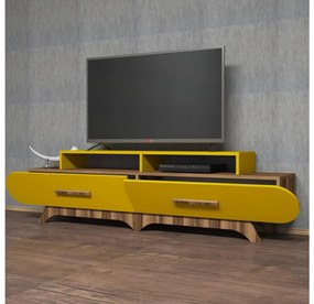 TV asztal/szekrény Florian (dió + sárga). 1088859