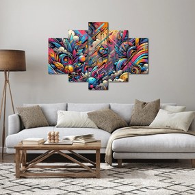 Kép - Színes graffiti (150x105 cm)