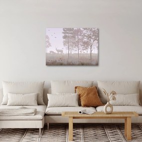 Kép - Monokróm erdő (70x50 cm)