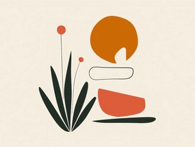 Poszter 100x75cm Absztrakt Zen