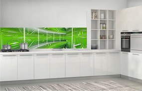 Fotótapéta Zöld alagút Geometria Fény Dimenzió Portál 250x60 +ragasztó