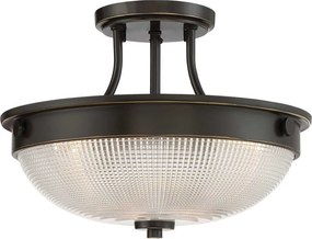 ELSTEAD QZ-MANTLE-SF-PN MANTLE Klasszikus Mennyezeti Lámpa Barna E27 IP20