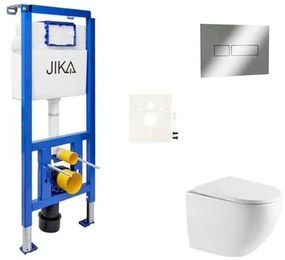 Falra szerelhető WC garnitúra világos falakhoz / fal előtti SAT SIKOJSTOR67CR