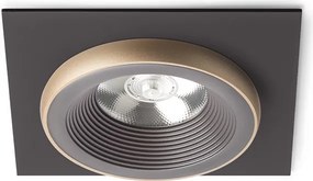 RENDL SHARM SQ I süllyesztett lámpa barna/gyöngyházarany 230V LED 10W 24° 3000K