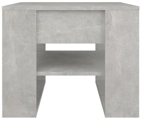 Betonszürke szerelt fa dohányzóasztal 55,5x55x45 cm