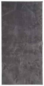 HUARTE antracit rövid szálú puha és mosható szőnyeg 100x200 cm