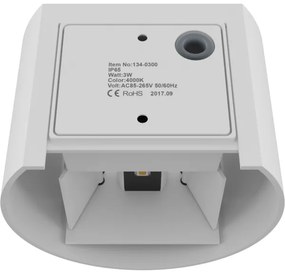 APLED - LED Kültéri fali lámpa OVAL 2xLED/3W/230V IP65