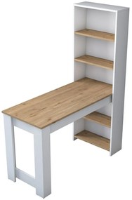 Milano White and Walnut kozmetikai asztal