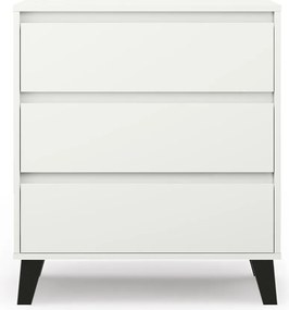 3S Scandi komód, fehér