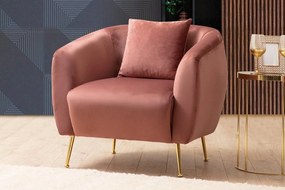 Design fotel Zeena rózsaszín