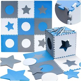 Puzzle habszőnyeg 180X180cm - Klára Kék: kek