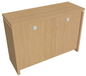 Verno alacsony szekrény 128 x 46 x 90 cm, világos tölgy