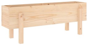 tömör fenyőfa kerti magaságyás 101 x 30 x 38 cm