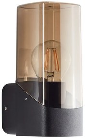 Brilliant - Kültéri fali lámpa MINOU 1xE27/10W/230V IP44 fekete/füstös