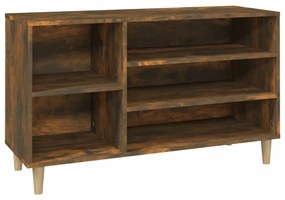 vidaXL füstös tölgy színű szerelt fa cipősszekrény 102 x 36 x 60 cm