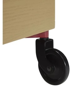 Kőrisfa kocsi kerekeken 42x37 cm Fresh - Hübsch