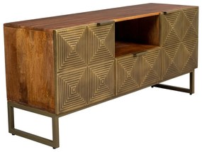 Aranyszínű mangófa TV-állvány 40x60 cm Volan – Dutchbone