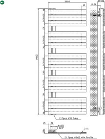 Solaro Design törölközőszárító radiátor 1400x500 mm fekete
