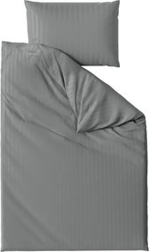 Hotel Mikroszálas ágynemű JASMINE PURE szürke - 2 cm csíkos, hotelszél Ágyneműhuzat mérete: 70 x 90 cm | 140 x 200 cm