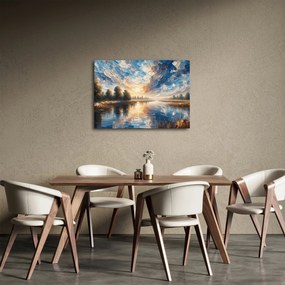 Kép - Napfestmény a víz felett (70x50 cm)