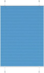 vidaXL pliszírozott redőny kék 85x100 cm szövetszélesség 84,4 cm