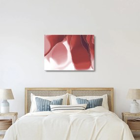 Kép - Piros absztrakt virág N⁰3 (70x50 cm)