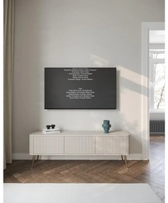 Tv szekrény/asztal Oglio O5  (szürkés bézs + arany). 1100661