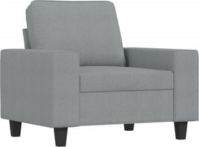 vidaXL világosszürke szövet kanapéfotel 60 cm