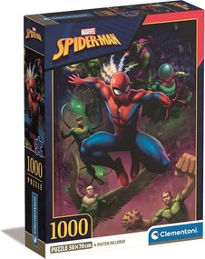Pókember Web of Enemies 1000 db-os Compact puzzle Clementoni