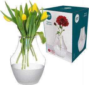 Üveg virágváza Arany Rant 25 cm Ajándék