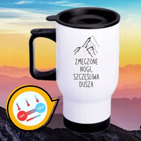 Bögre Fehér Thermo Vicces Ajándék Fáradt Lábak