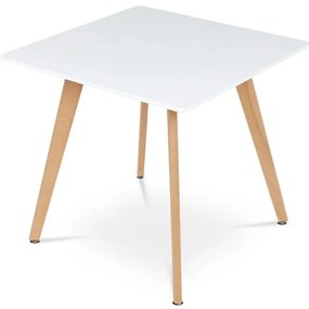 Étkezőasztal 80×80 cm, MDF, Fehér. DT-312 WT