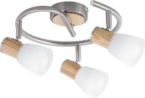 Rabalux beltéri karos spotlámpa e14 3x40w szatin króm/fehér gavin