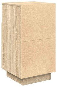 2 db sonoma tölgy színű éjjeliszekrény 2 fiókkal 36x36x68 cm