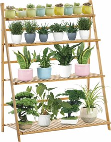 Összecsukható állvány, bambusz, NEPEL TYP 2 + ajándék