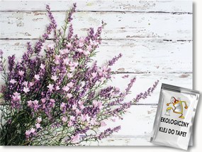 Fotótapéta Flizelina Dekoráció Fa Deszka Virágok Hanga 200x140 ragasztó