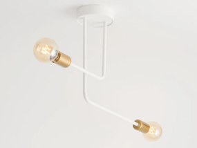 SIGMA LIGHTING 32379 GINO Mennyezeti Csillár Fehér, Arany E27 IP20