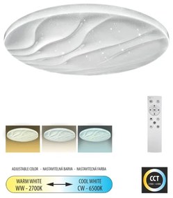 LED Dimmelhető mennyezeti lámpa LIKA LED/36W/230V 2700-6500K  + távirányító