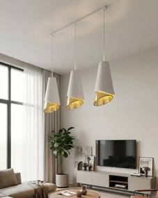 Emibig modern függeszték moda fehér arany emi1618/3