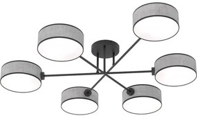 Felületre szerelhető csillár MAGA 6xE14/10W/230V szürke