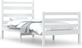 vidaXL fehér tömör fenyőfa ágykeret 100 x 200 cm