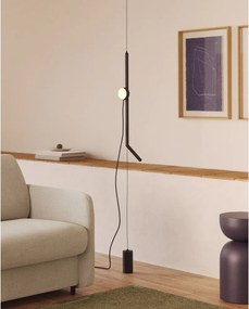 Fekete LED dimmelhető állólámpa (magasság 339 cm) Orey – Kave Home