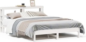 vidaXL fehér tömör fenyőfa ágy matrac nélkül 140 x 200 cm