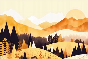 Poszter 60x40cm Arany Nyugat virágzásban