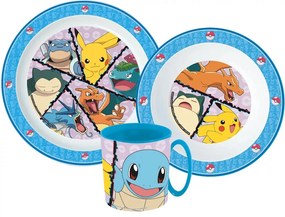 Pokémon étkészlet, micro műanyag szett bögrével 265 ml