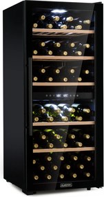 Klarstein Barossa 102D, borhűtő, 2 zóna, 102 palack, LED érintőképernyő, fekete