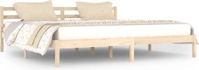 vidaXL tömör fenyőfa ágykeret 200 x 200 cm