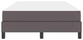 Ágy matracmal Szürke 120 x 190 cm Műbőr